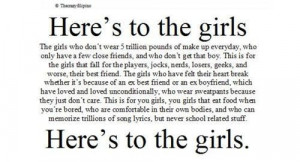 Here's to the girls..