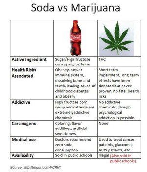 Soda vs Marijuana – Which Do You Think is Worse?