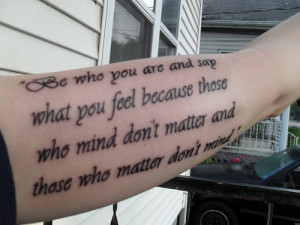 famous quote tattoo 3
