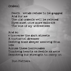 Don Mattera Poem - Ordeal: Mattera Poems