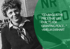 Amelia Earhart was the first female aviator to fly solo across the ...