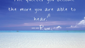 Rumi Quote About Getting...