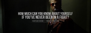 Fightclub Self Improvement Quote Fightclub Know Yourself Quote
