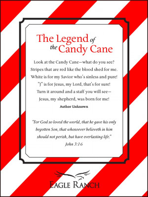 Legend of the Candy Cane. UNFORTUNATELY THIS IS THE SHORTENED VERSION.