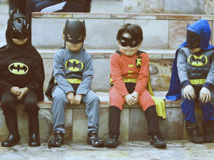 Funny photos funny cute kids Halloween costumes superheroes