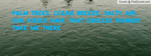 Palm Trees Ocean Breeze Quote