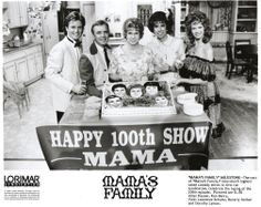 Mama's Family 100th Show celebration on set. More