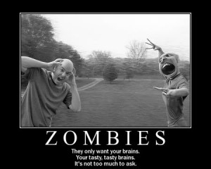 funny inspirational posters zombies
