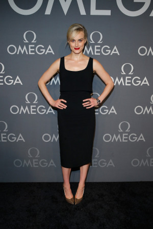 Actress Taylor Schilling attends OMEGA Speedmaster Dark Side of the ...