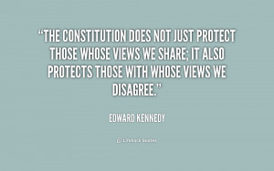 The Constitution does not just protect those whose views we share; it ...