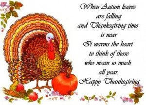 Happy Thanksgiving Cards, Sayings, Poems