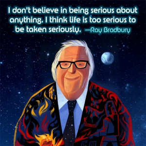Tonight a star burns brightly. Ray Bradbury, harbinger of dreams ...