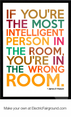 James D Watson Framed Quote