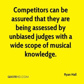 Ryan Hall - Competitors can be assured that they are being assessed by ...
