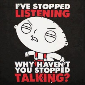 not listening funny facebook quote