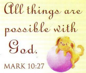 Blessings Quote – All Things are Possible with god