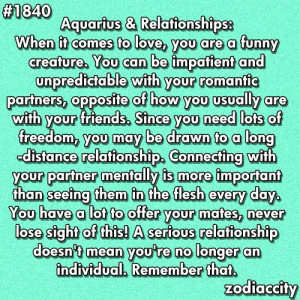 Aquarius & Relationships