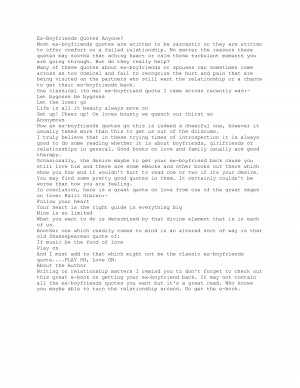 Funny Quotes About Ex Boyfriends