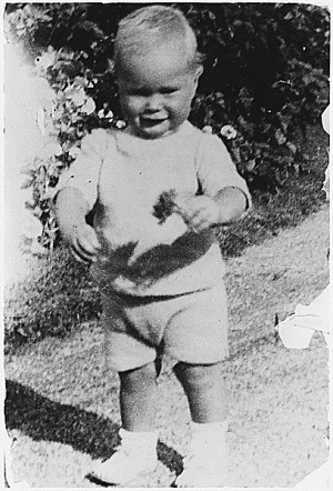 Young George H. W. Bush taking his first steps at his grandfather's ...