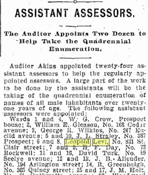 File Name : plain-dealer-newspaper-0416-1899-leopold-levi-assessor.png ...