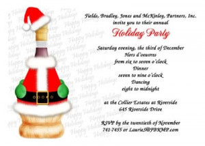 holiday Christmas party invitations