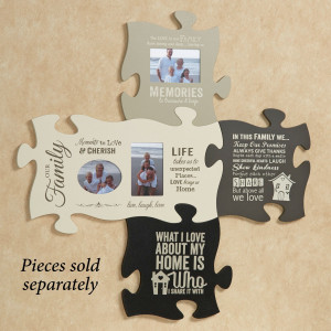 ... family puzzle piece wall art allows you to display your family s