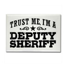 Deputy Sheriff Rectangle Magnet for