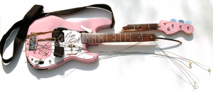 Motley Crue Nikki Sixx Autographed Smashed Bass Guitar Image