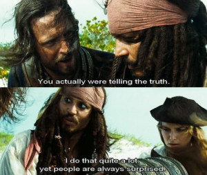jack sparrow, pirates of the caribbean, quote, truth, typograpy