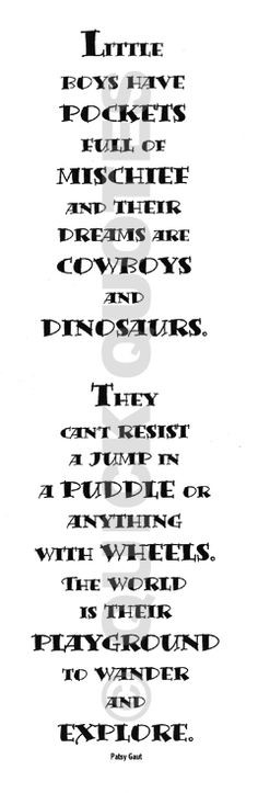 And Mommy will be right there beside him for every little adventure! I ...