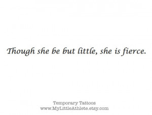 Temporary Tattoo Quote - Shakespeare - 
