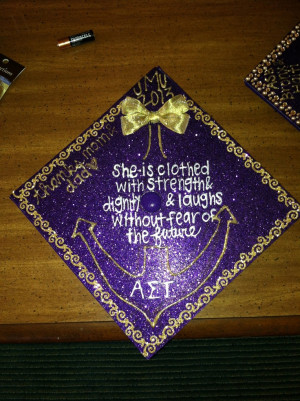 AST / JMT decorated graduation cap grad hat commencement purple design ...