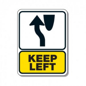 Traffic Pattern Sign - Keep Left