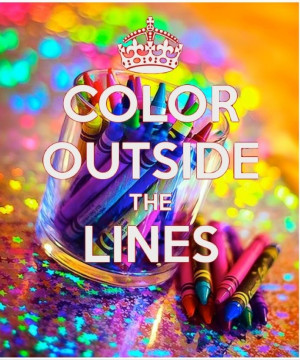 Color outside the lines. - Bazaart