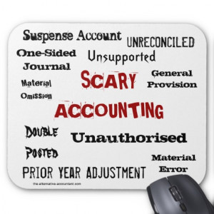 Scary Accounting - Humorous Horror Show Mouse Mat