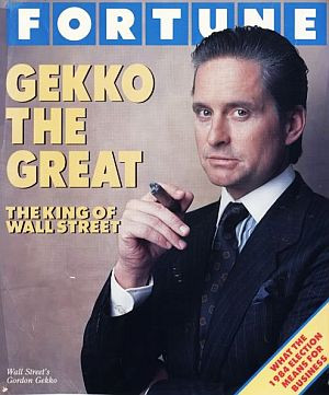 1987: This fake issue of Fortune magazine featuring Gordon Gekko on ...