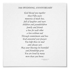 50th Anniversary Poems - Bing Images More