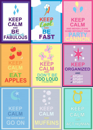 My Little Pony Friendship is Magic Keep Calm Memes