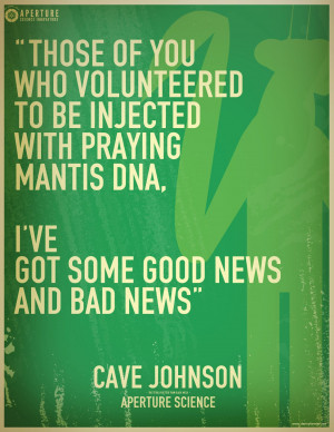 funny portal Cool signs portal 2 calculator cave johnson lemons mantis ...