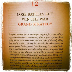 33 Strategies of War. Long term strategy. (Taken with Instagram )