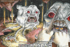 More freaking horrific perfectly illustrated minecraft art epicness ...