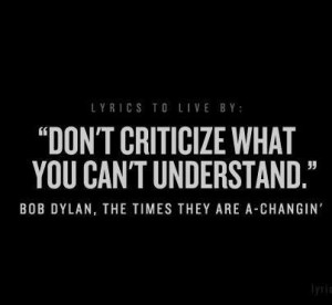 Bob dylan quote