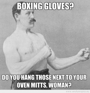 Funny Picture - Boxing gloves? Do you hang those next to your oven ...