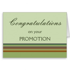 Congratulations on your Promotion Stationery Note Card