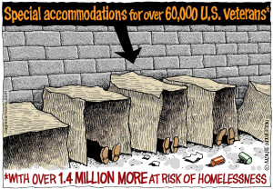 Cartoon: Homeless veterans