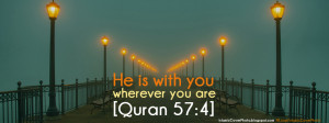 Quran (57:4) Islamic Cover Photo