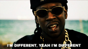 This is also a reference to 2 Chainz ’s “I’m Different”