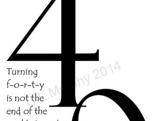 DOWNLOAD, 40th Birthday, Turning 40, Friend Birthday, Sister Birthday ...