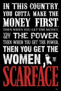 Scarface - In This Country Quote * Poster * 60x90cm * New