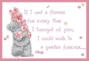 Me to you flowers love quote